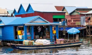 Làng nổi lớn nhất trên hồ Tonlé Sap