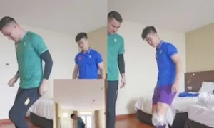 Thủ môn Nguyễn Filip 'đốt vía' trước trận gặp Indonesia Thủ môn Nguyễn Filip 'đốt vía' trước trận gặp Indonesia